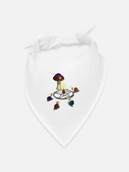 All hail the snail - Bandana Dreieckstuch - Weiß
