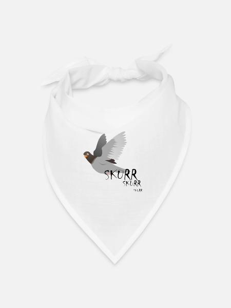 taube - Bandana Dreieckstuch - Weiß