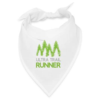 Ultra Trail Runner - Bandana Dreieckstuch - Weiß - Vorne