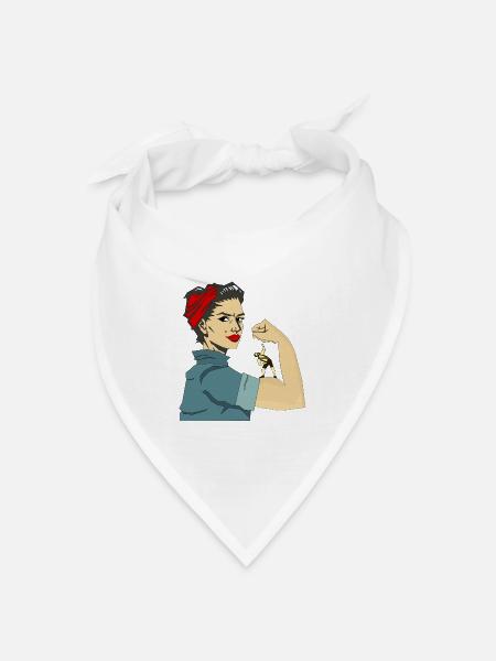STARKE FRAUEN - Bandana Dreieckstuch - Weiß
