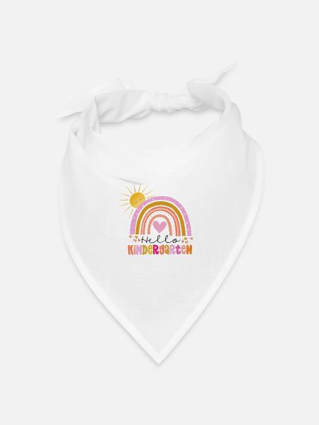 Kindergarten - Bandana Dreieckstuch - Weiß