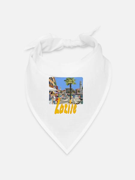 Lazise - Bandana Dreieckstuch - Weiß