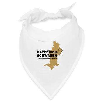 Schwaben | AICHACH-FRIEDBERG - Bandana Dreieckstuch - Weiß - Vorne