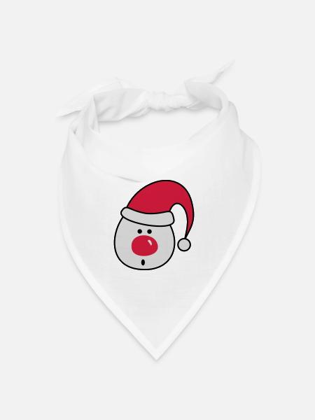Nikolaus - Bandana Dreieckstuch - Weiß