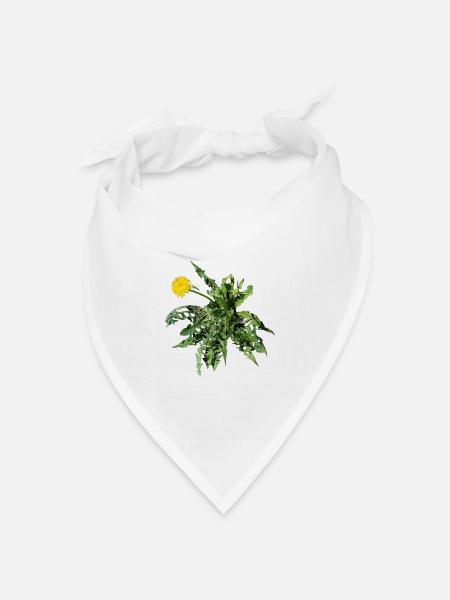 Löwenzahn - Bandana Dreieckstuch - Weiß