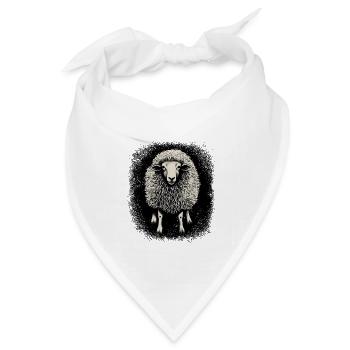 statement humor sheep born in november gift idea - Bandana Dreieckstuch - Weiß - Vorne