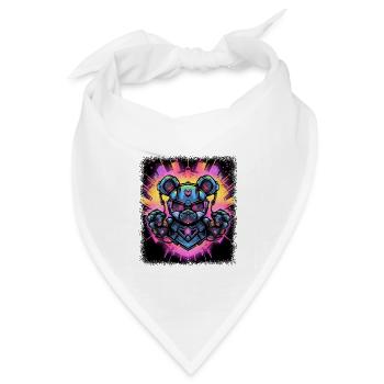 fun panda bear present idea sayings - Bandana Dreieckstuch - Weiß - Vorne