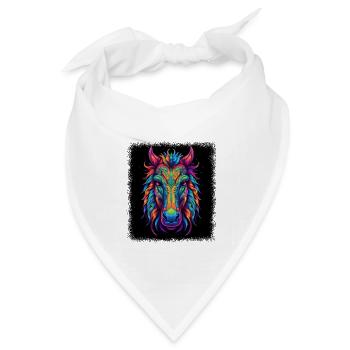 norman thelwell tv series arabian horse present - Bandana Dreieckstuch - Weiß - Vorne