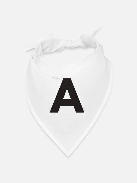 A - Bandana Dreieckstuch - Weiß