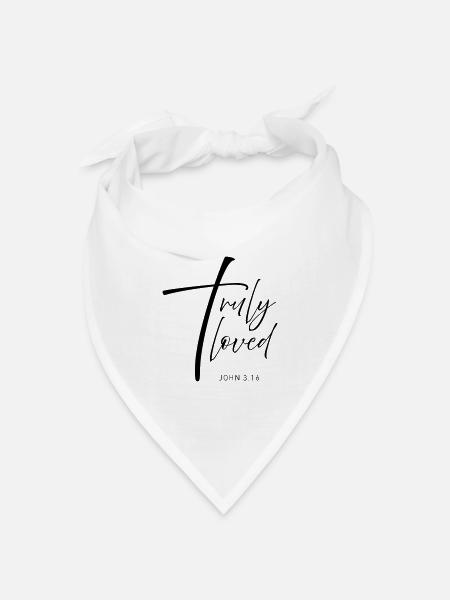 CROSS truly loved - Bandana Dreieckstuch - Weiß
