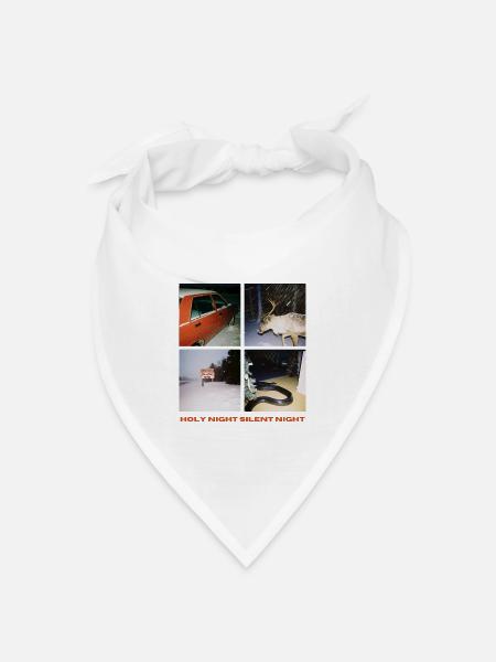 Stille Nächte Weihnachten - Bandana Dreieckstuch - Weiß