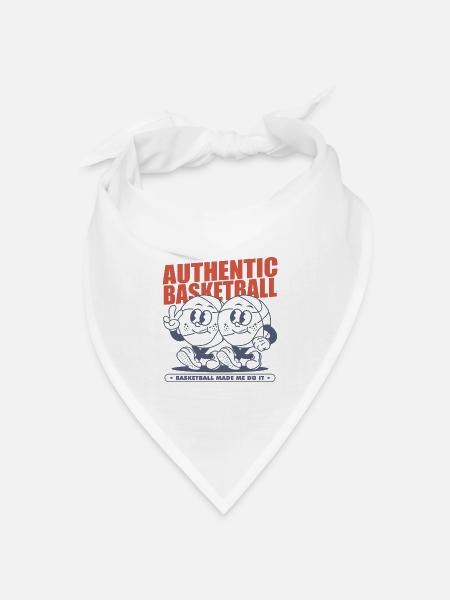 Basketball - Bandana Dreieckstuch - Weiß
