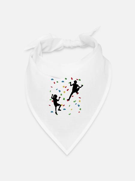 Climbing Wall Kids – Junge Kletterer - Bandana Dreieckstuch - Weiß