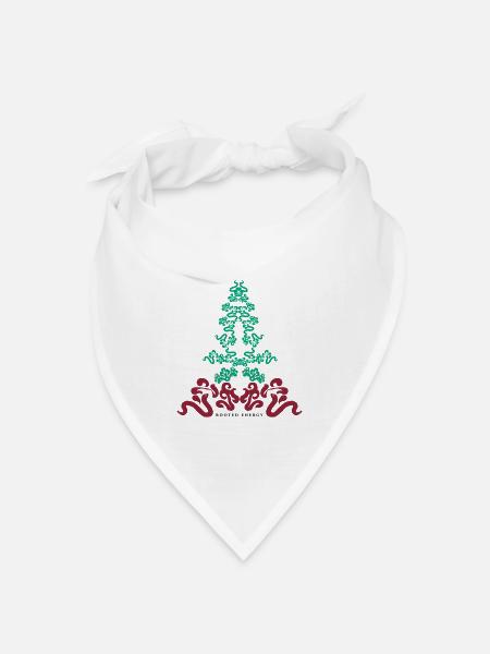 Verwurzelte Energie - Bandana Dreieckstuch - Weiß