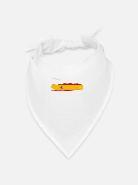 Spanien - Bandana Dreieckstuch - Weiß