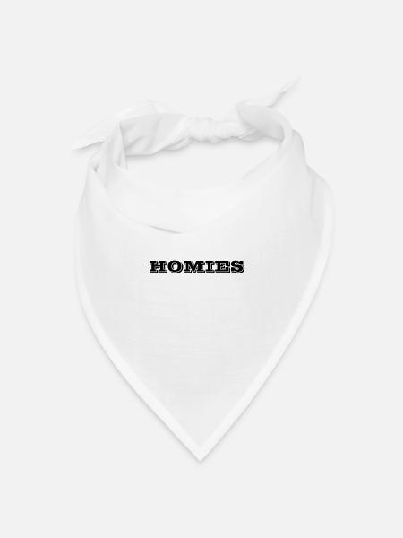 HOMIES Freunde Ghetto - Bandana Dreieckstuch - Weiß