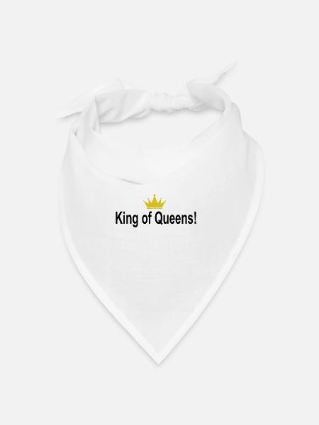 King of Queens T-Shirt - Bandana Dreieckstuch - Weiß