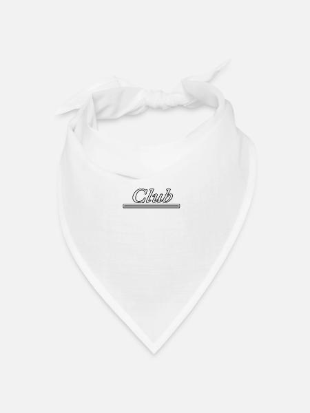 Club - Bandana Dreieckstuch - Weiß