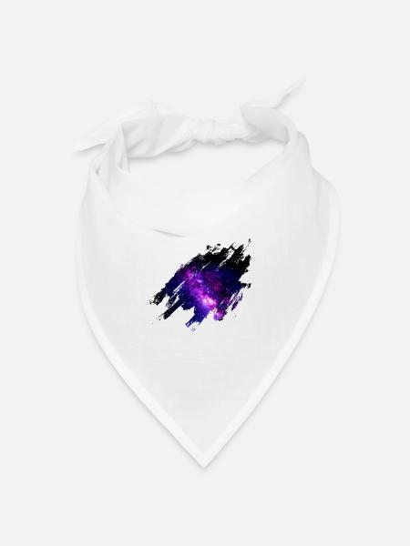 Weltall Geschenkidee galaxie milchstraße - Bandana Dreieckstuch - Weiß
