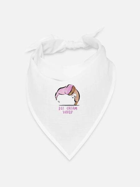 Ice Cream Whip - Bandana Dreieckstuch - Weiß