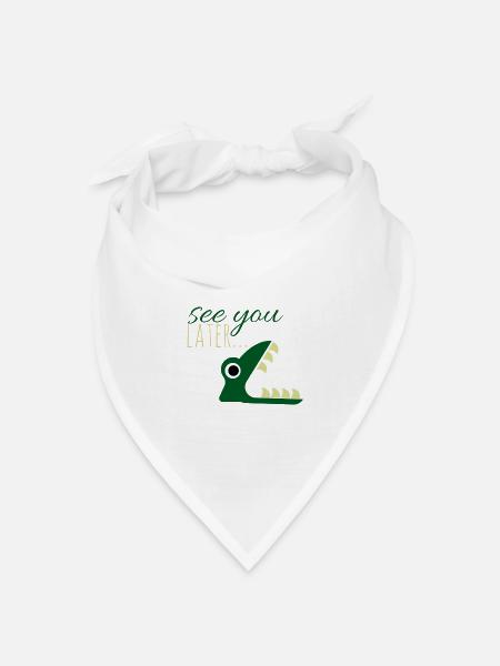 See you later.. - Bandana Dreieckstuch - Weiß