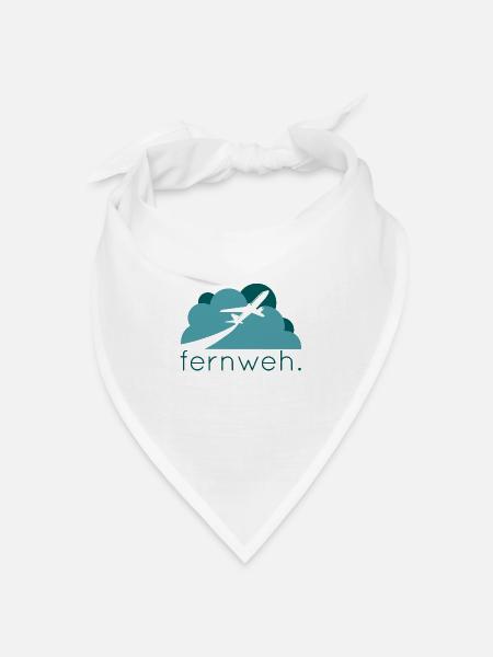 fernweh geschenk idee reisen - Bandana Dreieckstuch - Weiß