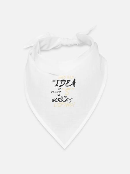 Lispeln Sprache Linguistik Logoädie Therapeut Witz - Bandana Dreieckstuch - Weiß