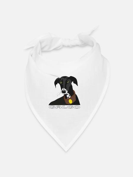 Galgo - Bandana Dreieckstuch - Weiß