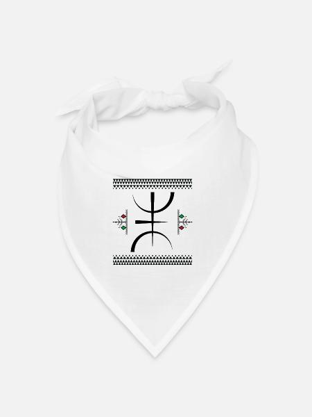 Z Imazighen - Bandana Dreieckstuch - Weiß