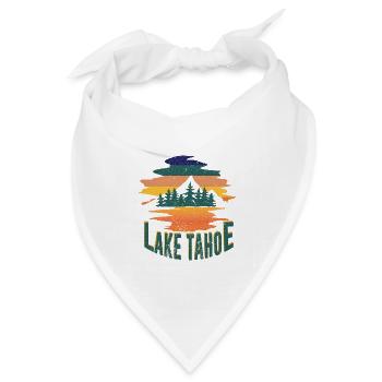 Lake Tahoe - Bandana Dreieckstuch - Weiß - Vorne