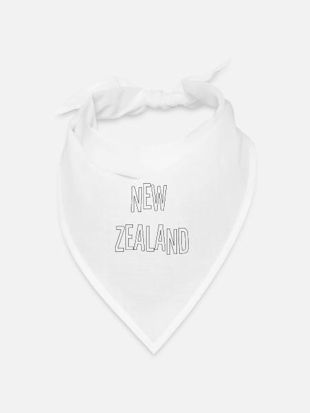 New Zealand - Bandana Dreieckstuch - Weiß
