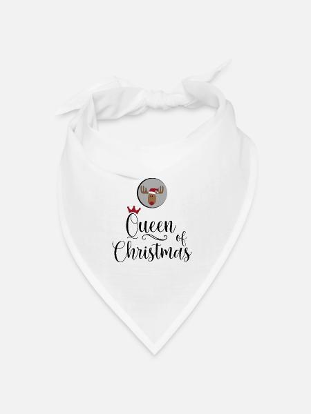 Queen of Christmas - Bandana Dreieckstuch - Weiß
