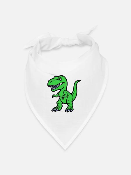 T Rex Comic - Bandana Dreieckstuch - Weiß