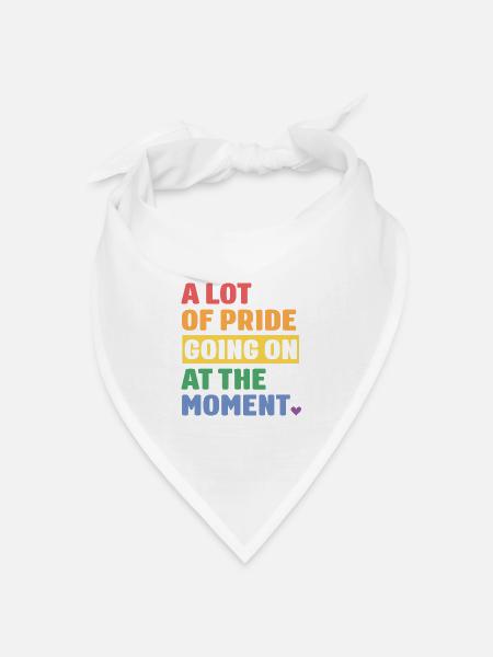 LGBTQ Pride Month - Viel Pride - Bandana Dreieckstuch - Weiß