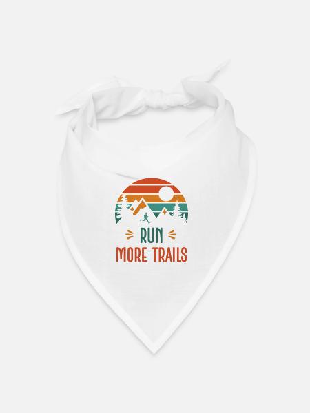 Lauf mehr Trails - Bandana Dreieckstuch - Weiß