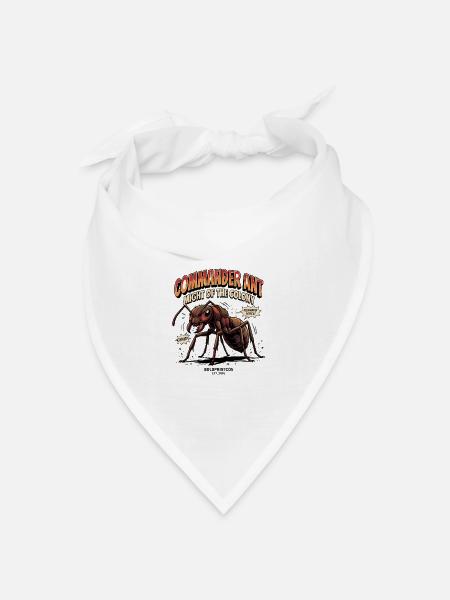 Ant Retro Comics - Bandana Dreieckstuch - Weiß