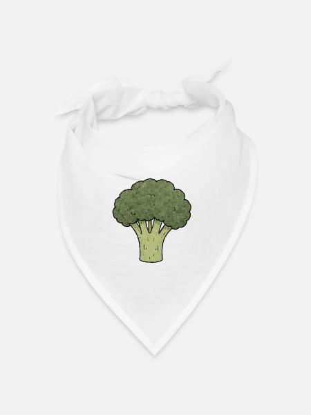 TINY ACTIVISTS | Broccoli - Bandana Dreieckstuch - Weiß