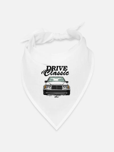 W124 drive the classic - Bandana Dreieckstuch - Weiß