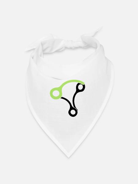 3skydivepins - Bandana Dreieckstuch - Weiß