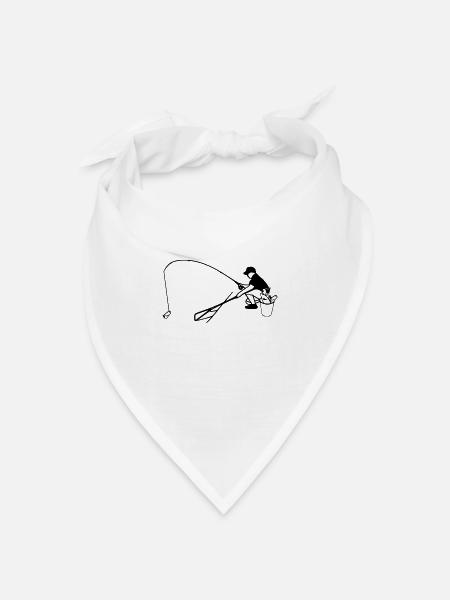 Angler - Bandana Dreieckstuch - Weiß