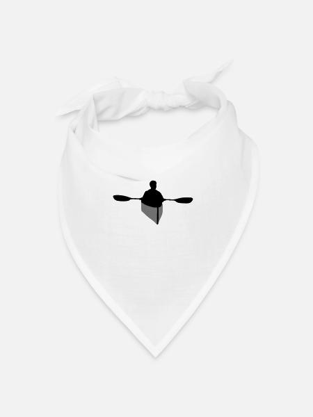 Kajaker, kajaken, paddeln - Bandana Dreieckstuch - Weiß