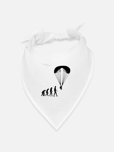 Gleitschirmfliegen / Gleitschirm / Paragliding / - Bandana Dreieckstuch - Weiß