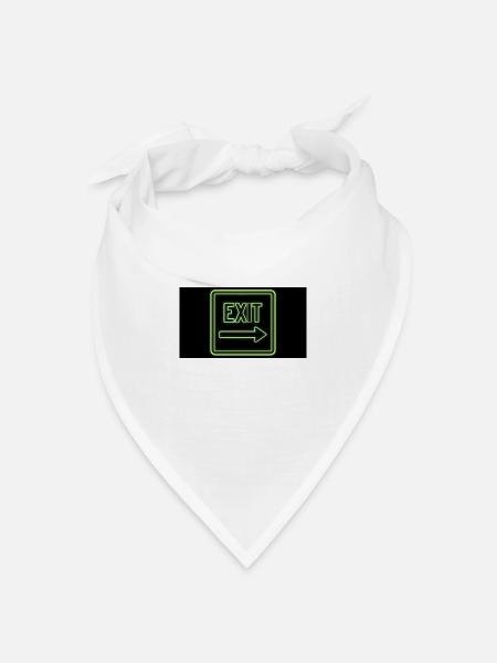 Exit - Bandana Dreieckstuch - Weiß