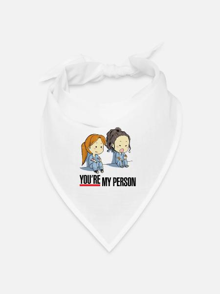 You're My Person - Bandana Dreieckstuch - Weiß
