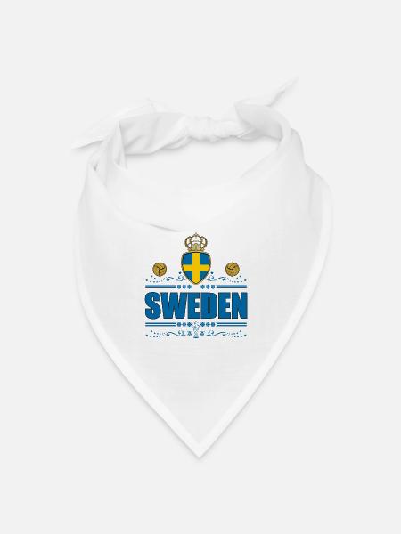 SCHWEDEN - Bandana Dreieckstuch - Weiß