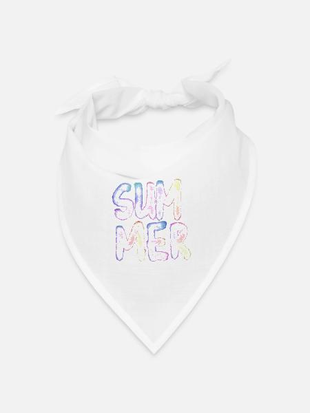 Summer - Bandana Dreieckstuch - Weiß