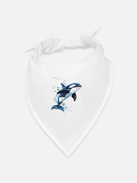 Orca - Bandana Dreieckstuch - Weiß