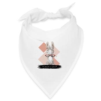 JvG Esel "Du bist fia mi eselziell" - Bandana Dreieckstuch - Weiß - Vorne