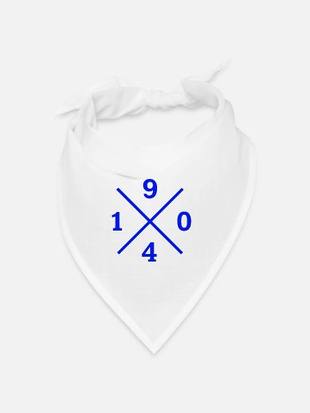 1904 Gelsenkirchen Ruhrpott Fußball für echte Fans - Bandana Dreieckstuch - Weiß