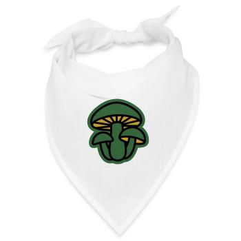 Wald Pilze Natur Icon - Bandana Dreieckstuch - Weiß - Vorne